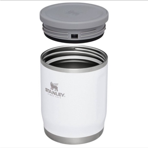Stanley White Tumbler with Gray Lid - Picture 1 of 8